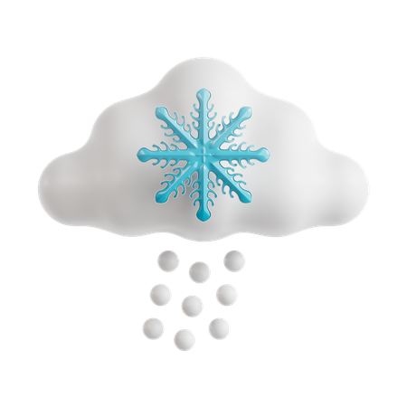 Schneefall  3D Icon