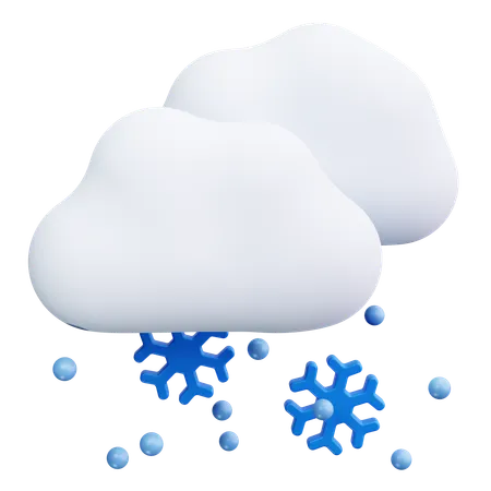 Schneefall  3D Icon