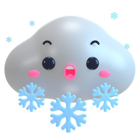 Schneefall  3D Icon