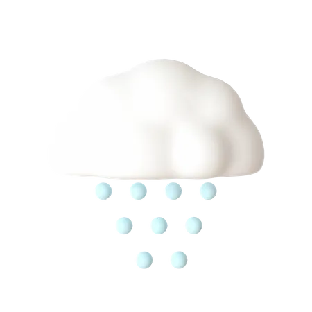 Schneefall  3D Icon