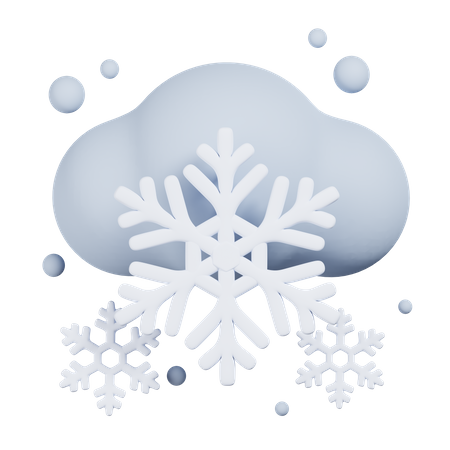 Schneefall  3D Icon