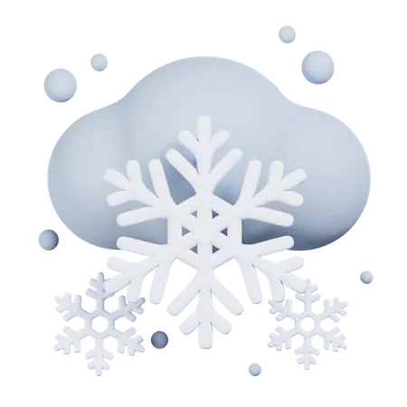 Schneefall  3D Icon