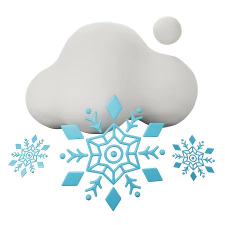 Schneefall  3D Icon