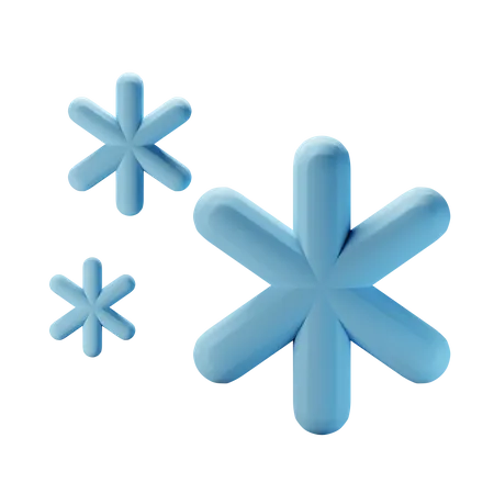 Schneefall  3D Icon