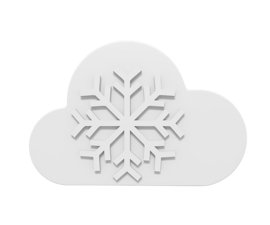 Schneefall  3D Icon