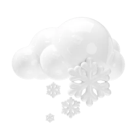 Schneefall  3D Icon