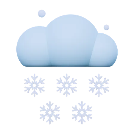 Schneefall  3D Icon