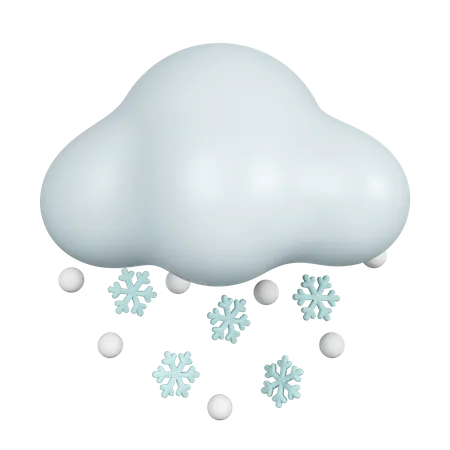 Schneefall  3D Icon