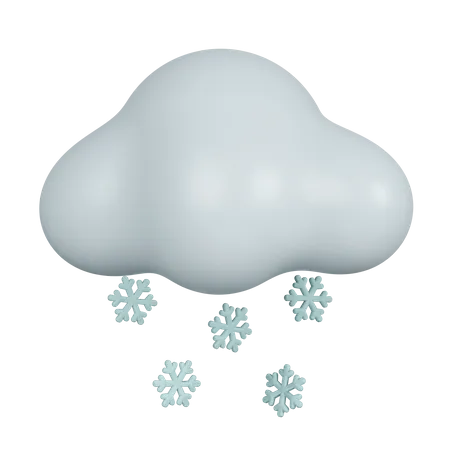 Schneefall  3D Icon