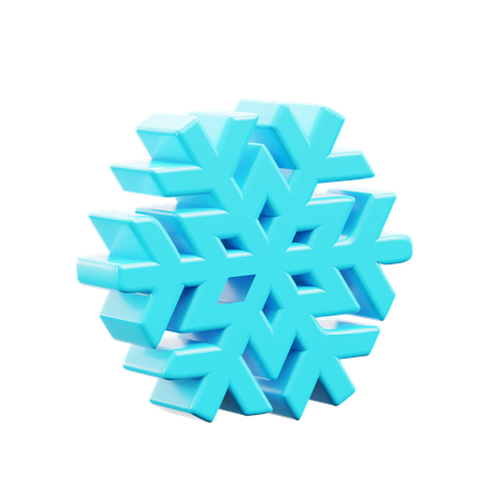 Schneeflocke  3D Icon