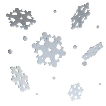 Schneeflocke  3D Icon