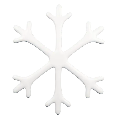 Schneeflocke 3 D Symbol 3D Icon