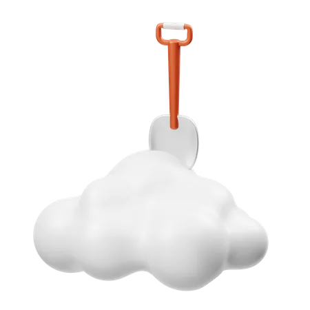 Schneehaufen  3D Illustration