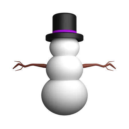 Schneemann  3D Illustration