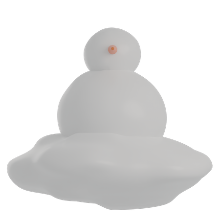 Schneemann  3D Illustration