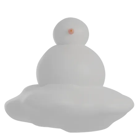 Schneemann  3D Illustration