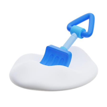 Schneeschaufel  3D Icon