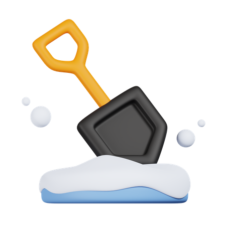 Schneeschaufel  3D Icon