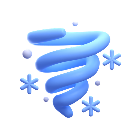 Schneetornado  3D Icon