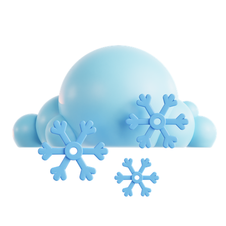 Schneewolke  3D Icon