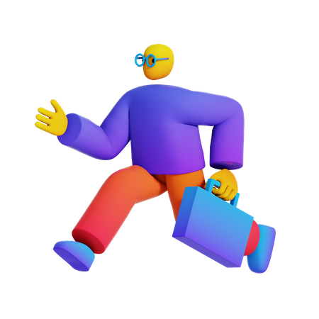 Schnell zur Arbeit  3D Icon