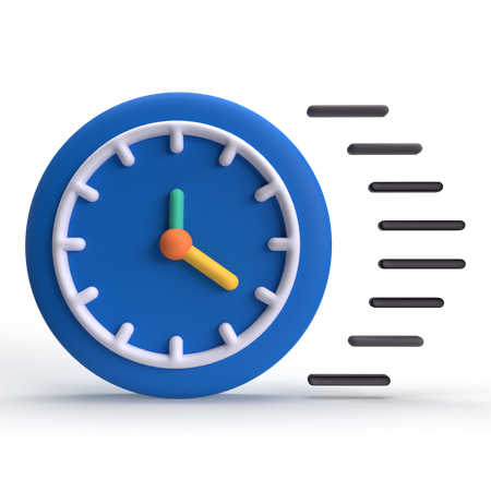 Schnelle Zeit  3D Icon