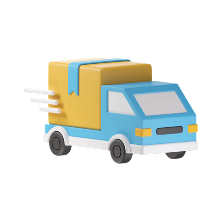 Schneller Lieferwagen  3D Icon