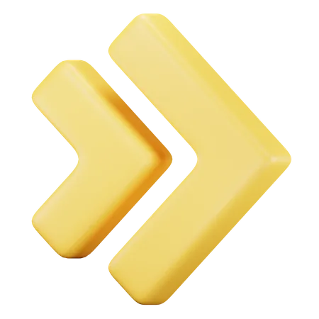 Schnellvorlaufpfeil  3D Icon