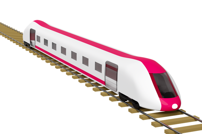 Schnellzug  3D Icon