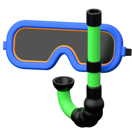 Schnorchelmaske  3D Icon