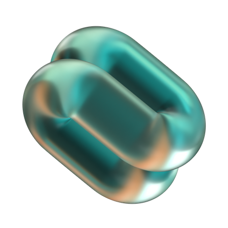 Schnur abstrakte Form  3D Icon