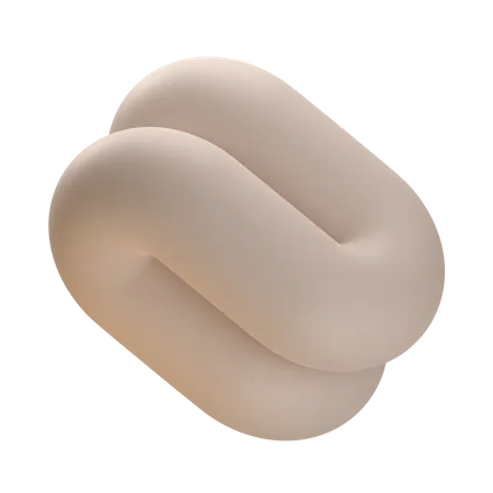 Schnur abstrakte Form  3D Icon