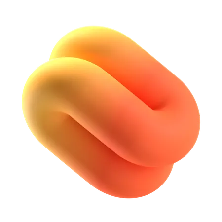 Schnur abstrakte Form  3D Icon