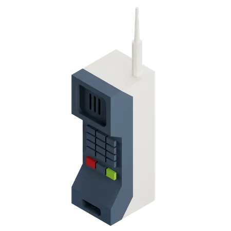 Retro Telefon Im Isometrischen Stil 3 D Modell 3D Icon
