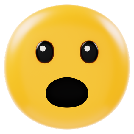 Schockierendes Emoji  3D Icon