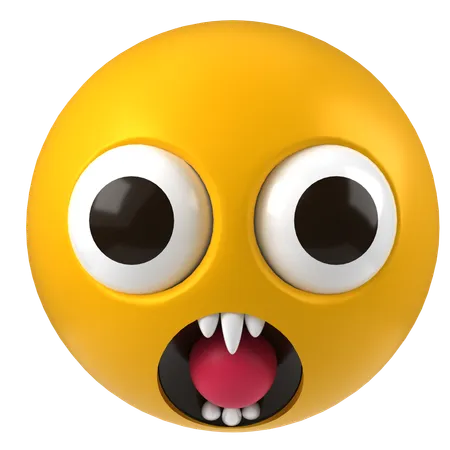 Geschockter Emoji  3D Icon