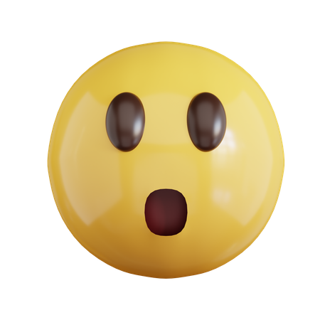 Geschockter Emoji  3D Icon