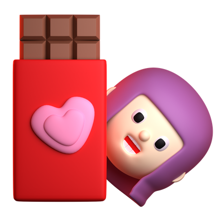 Schokoladen-Valentinstag  3D Icon