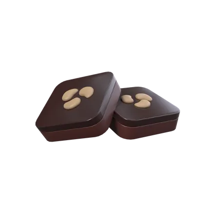 Schokoladenbrownies  3D Icon