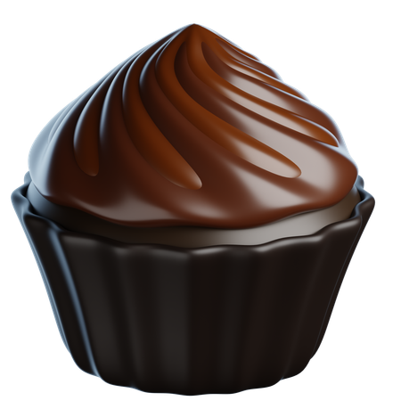 Schokoladen Cupcakes  3D Icon