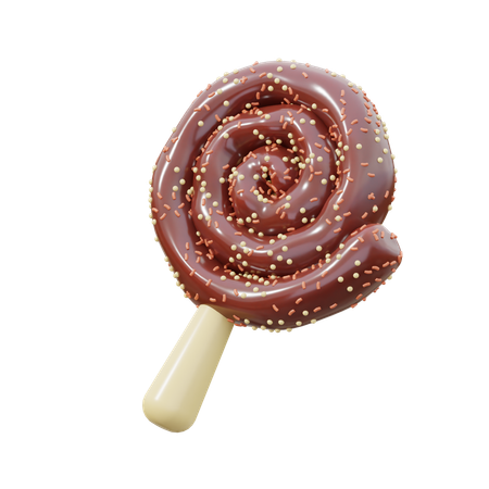 Schokoladen-Lutscher  3D Icon