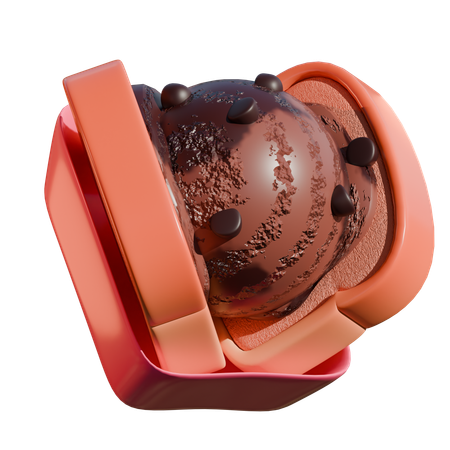 Schokoladensandwich-Eis  3D Icon