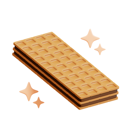 Schokoladenwaffel-Stick  3D Icon