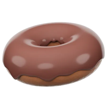 Schokoladendonut  3D Icon