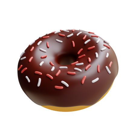 Schokoladendonut  3D Icon