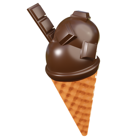 Schokoladeneiscreme  3D Icon