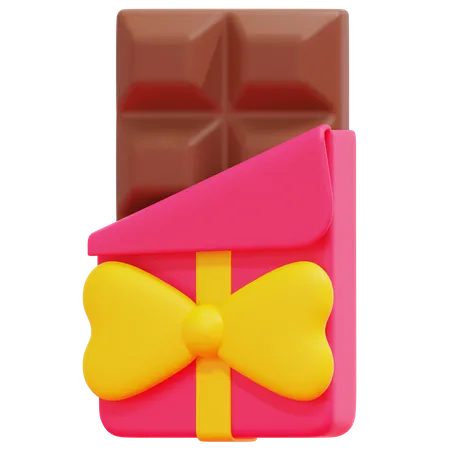 Schokoladengeschenk  3D Icon