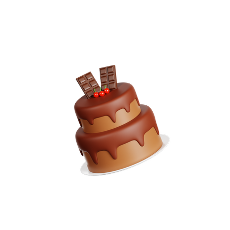 Schokoladenkuchen  3D Icon