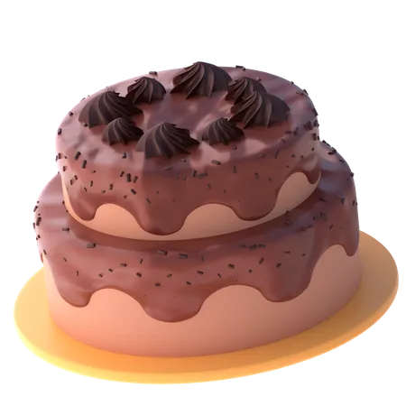 Schokoladenkuchen  3D Icon