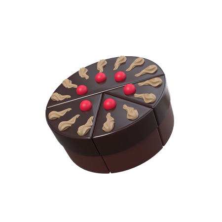 Schokoladenkuchen  3D Icon